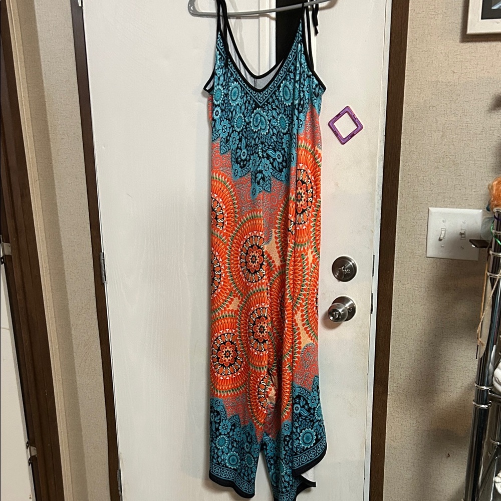 SHEIN Multicolor Bohemian Jumpsuit